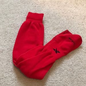 Red sportswear socks